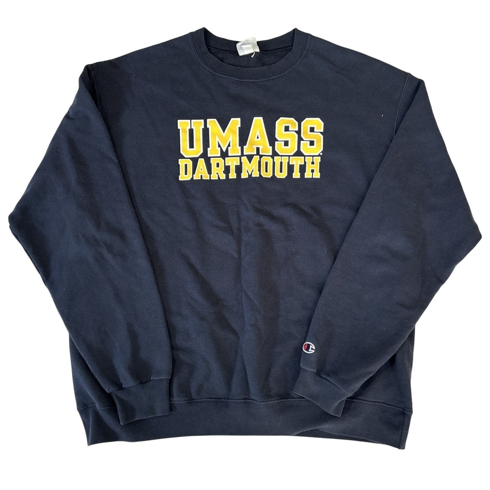 Champion VTG UMass Dartmouth Men's Sweater XL Champion Eco Fleece Vintage